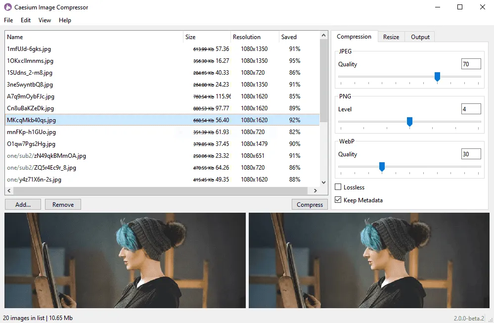 Caesium Image Compressor:高效图像压缩软件中文版