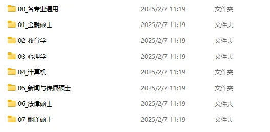 2025年考研复试全方位资料(含流程、英语、专业课)