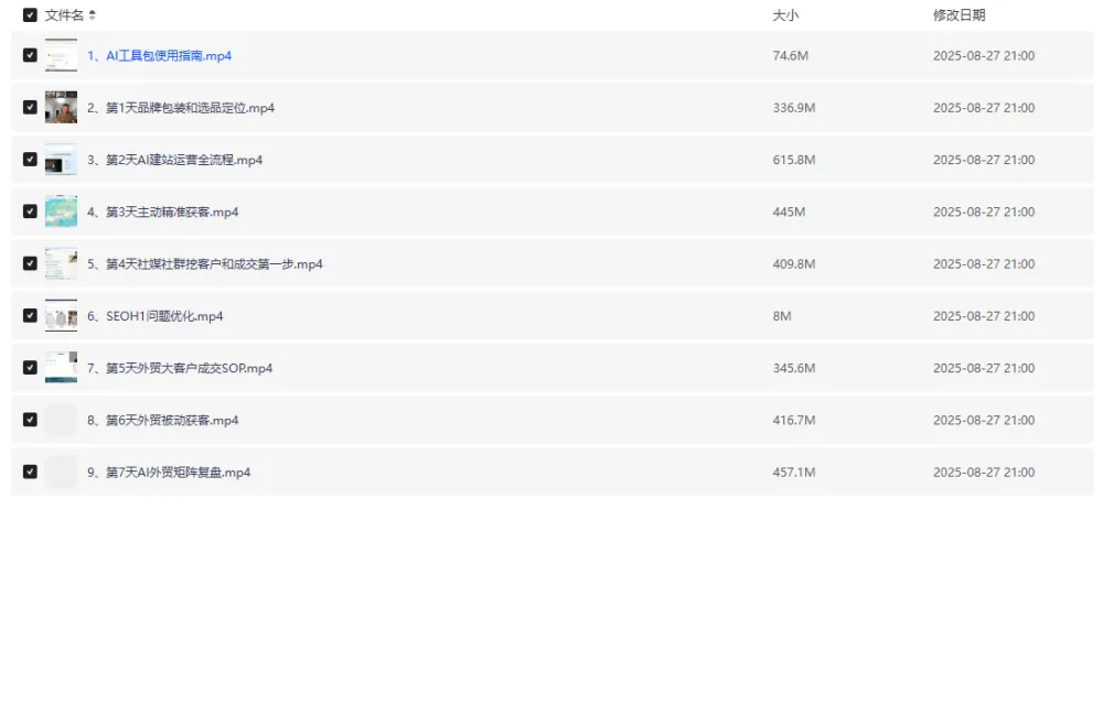 AI闪电做外贸建站训练营第26期