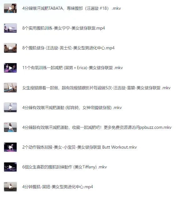 全身暴汗健身视频教程:居家健身好帮手