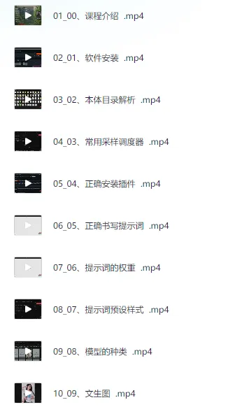 AI绘画与模型微调基础进阶系统课(68节)