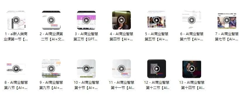 AI商业智慧课程:涵盖文案、PPT、图像与视频