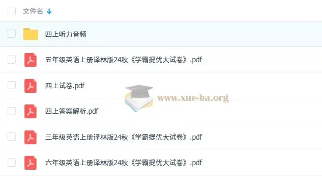 2025秋学霸提优大试卷