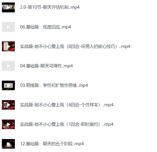 偷心聊法Plus:最新搭讪技巧课程