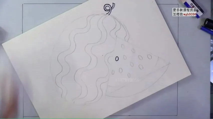 儿童蜡笔画入门:零基础学画水果蔬菜教程