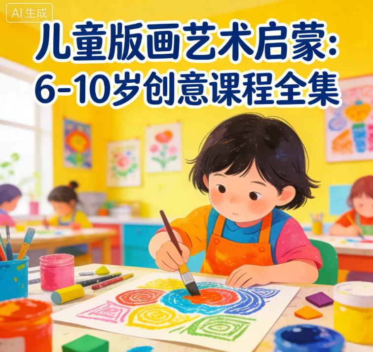 儿童版画艺术启蒙(6-10岁)创意课程