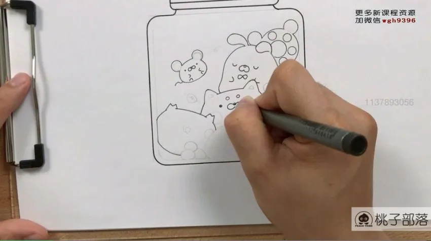 零基础部落风卡通简笔画：马克笔与彩铅入门教程