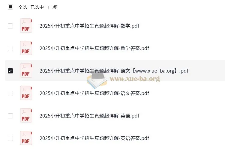 小升初重点中学招生真题超详解