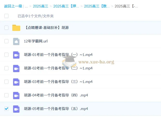 胡源2025高三高考数学点睛班课程