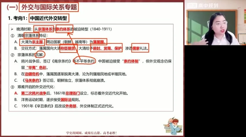 2025高考历史贾晨曦冲刺班：4讲攻克高频考点
