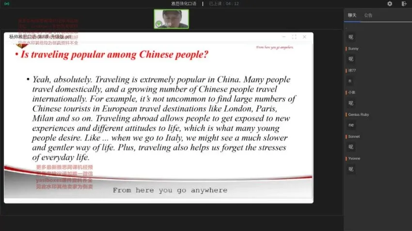 2023杨帅雅思口语5 - 8月题库与强化课程