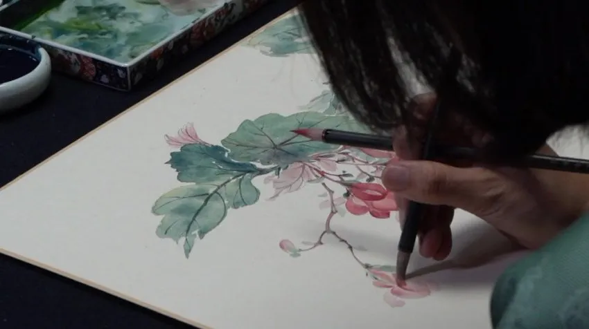 零基础国画入门：小马啸羽没骨花鸟技法精讲课程