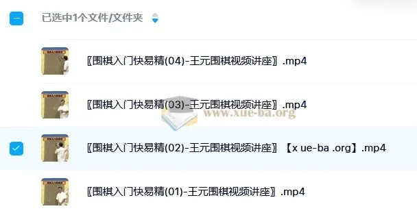 《王元围棋视频讲座：围棋入门快易精》