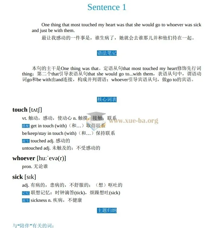 100个句子记完3500个高考单词（638页PDF）