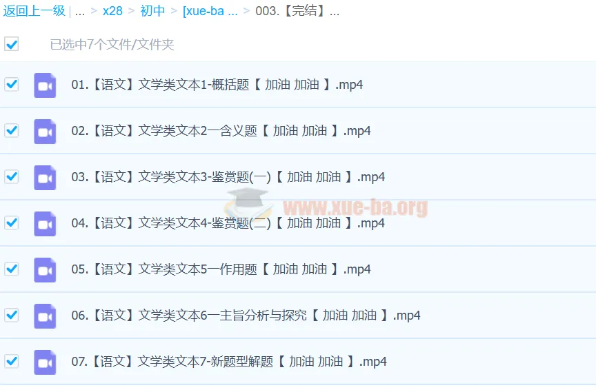 【完结】2024中考语文文学类文本一本通