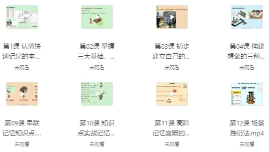 记忆宫殿:从入门到高阶技巧课程 - 带课件