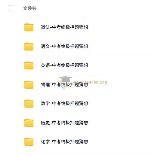 2024年中考终极押题猜想资料