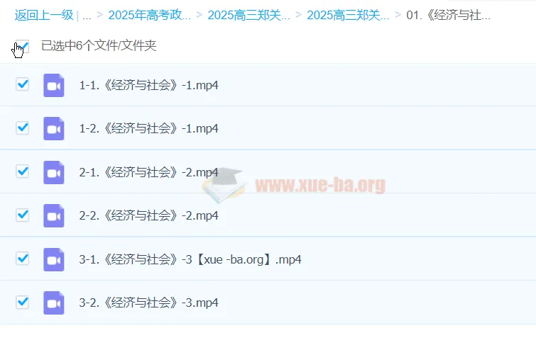 2025高三高考政治郑关飞政治一轮课程