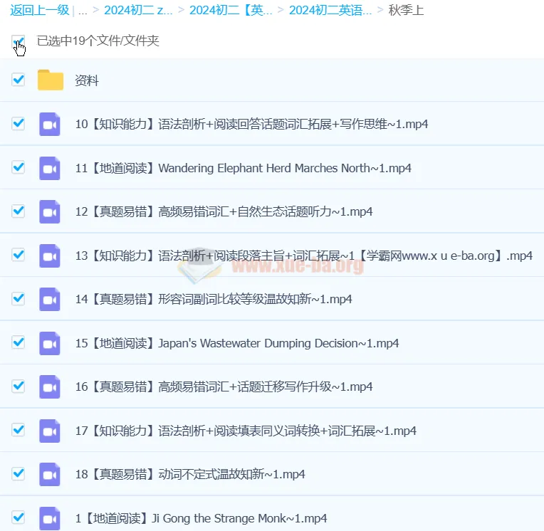 刘飞飞2024初二全国S班初中英语秋季上课程