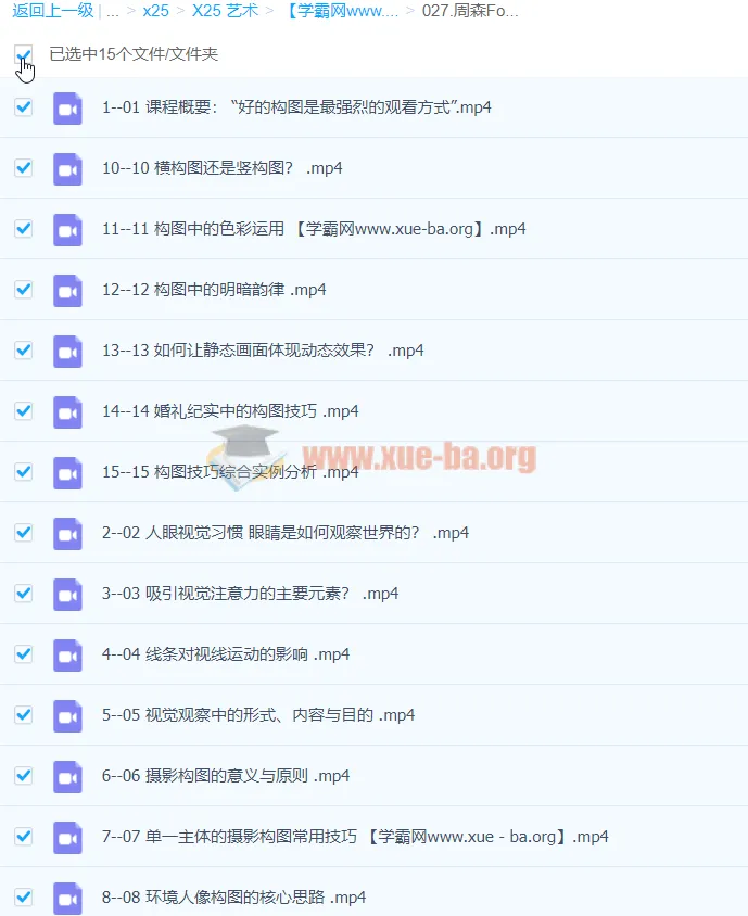周森Forest《解码构图》摄影构图教程