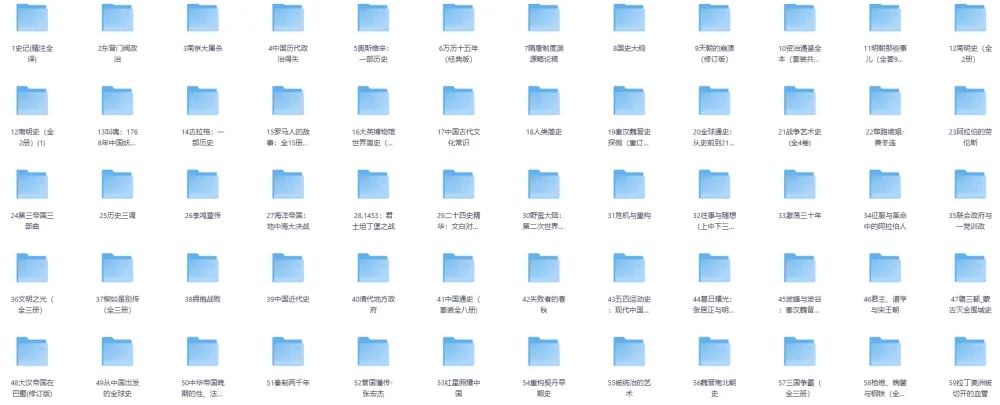 豆瓣历史书单（100 部）[EPUB]