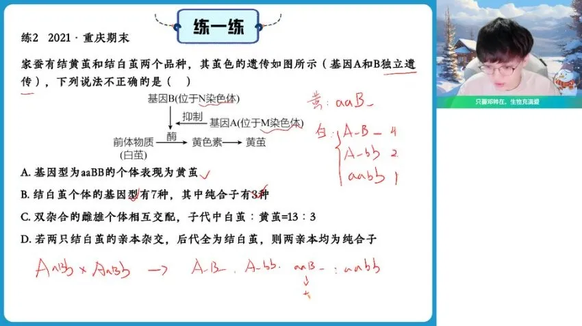 邓帅主讲2024高一生物尖端班：遗传与进化专题突破