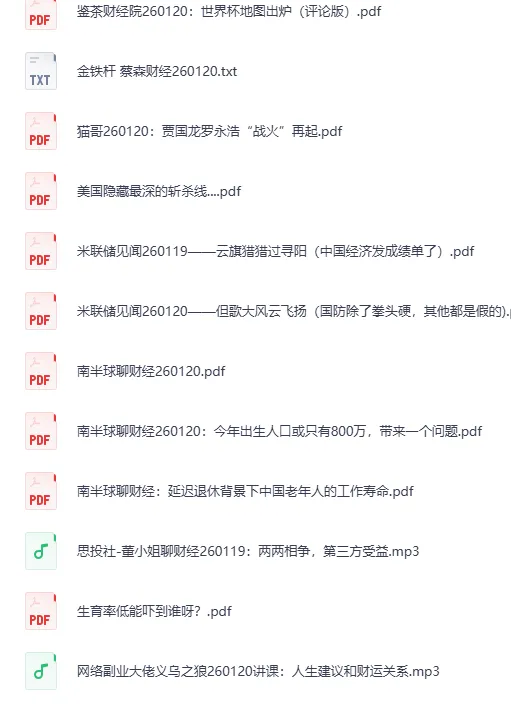 《全网付费文章-大佬文集圈·学习先锋精选研报（1月20日更新） [PDF]》