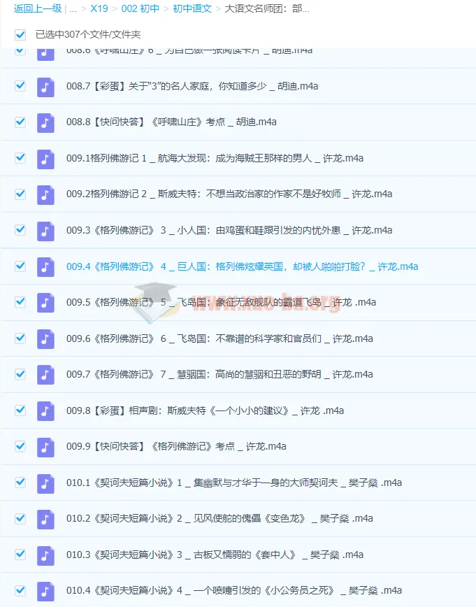 大语文名师团:部编必读名著精讲课程