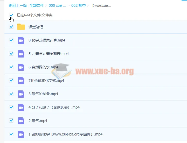 杨静然初三化学春季尖端班(2021暑,7讲完结带笔记)