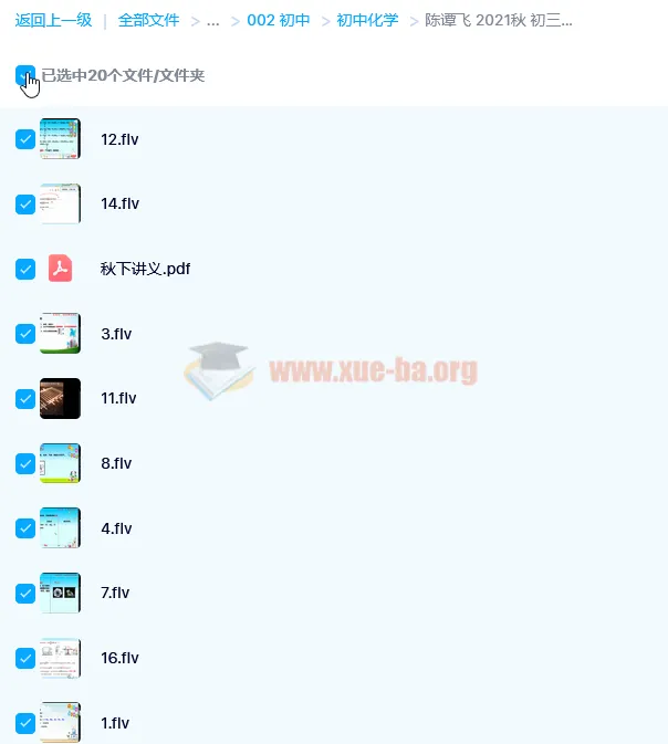 陈谭飞2021秋初三中考化学目标A＋班16讲（含讲义）