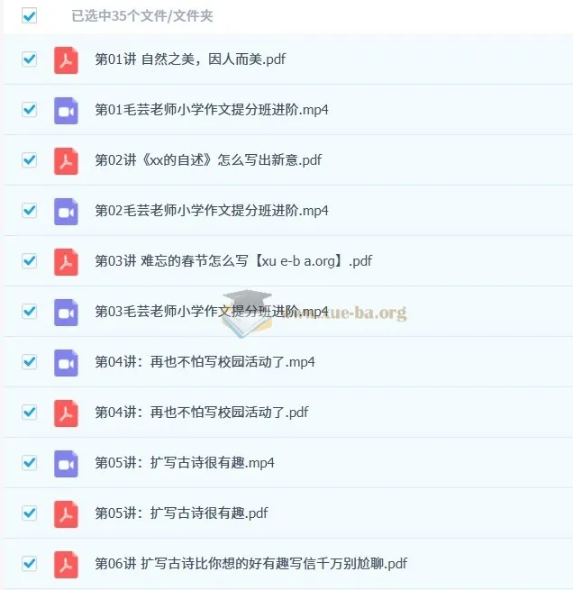 毛芸老师小学作文提分班进阶(大师班·完结)