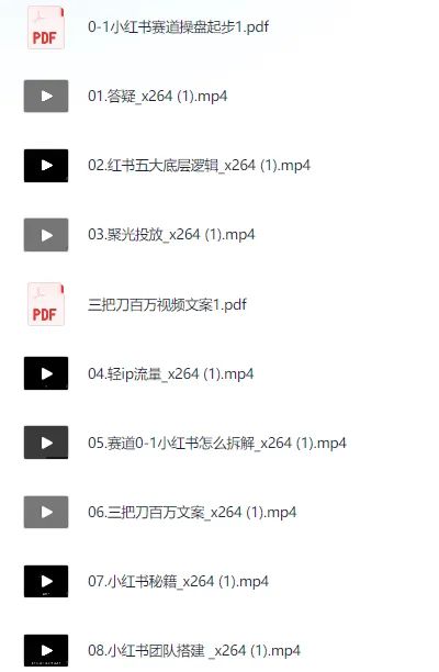 小红书获客掘金运营玩法线下课程资料