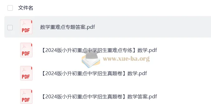 2024版小升初重点中学招生数学真题卷与重难点练习卷