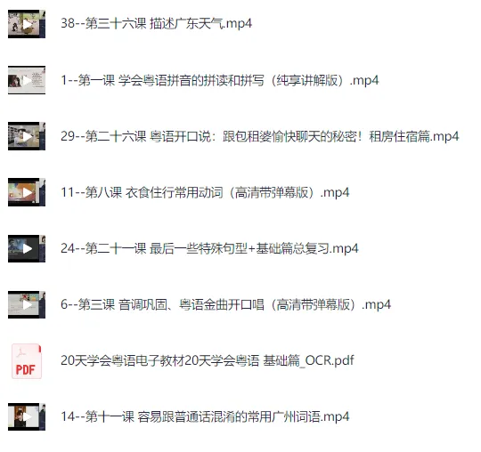 40天学会粤语：从零基础到进阶开口说（广州话+香港话）