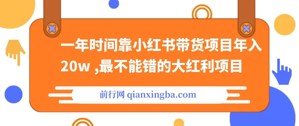 靠小红书带货年入20w+：不容错过的大红利项目