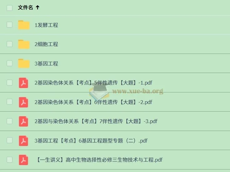 一生儿 高中生物选择性必修三课程