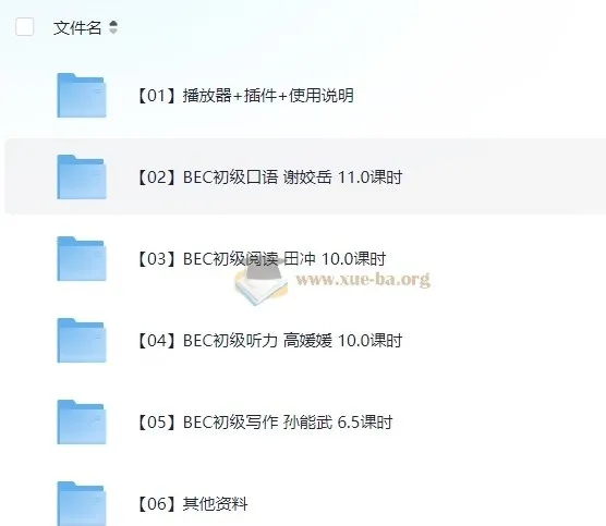 BEC商务英语初级考证全面辅导课程全集