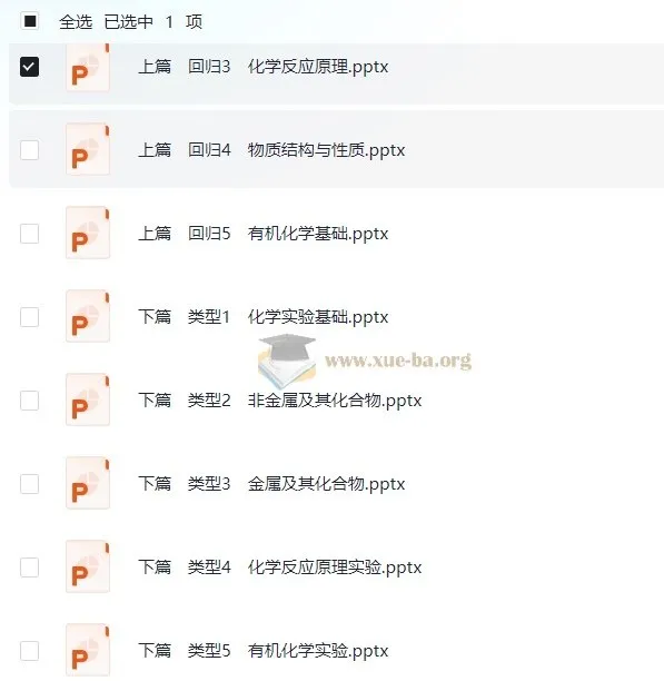 2025年高三二轮总复习化学考前回归资料