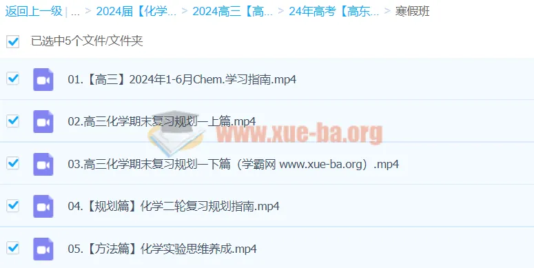 2024高三高考化学：高东辉化学二轮寒假班