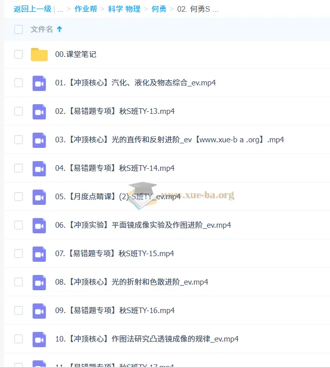 何勇 2025 - 2026 初中初二物理 S 班（秋下）课程