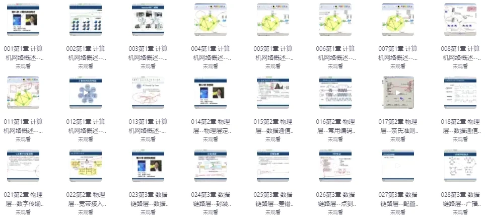 韩立刚计算机网络原理课程