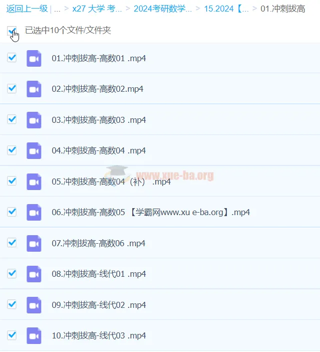 2024东方考研数学密训押题班:冲刺拔高课程