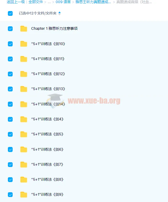 雅思王听力真题速成：剑14版 PDF资料与听力音频