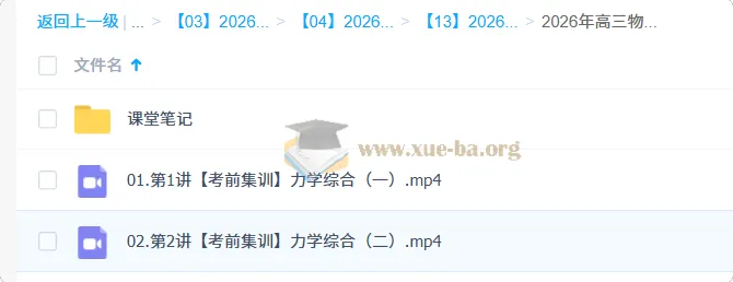袁帅2026高三高考物理冲刺密训班