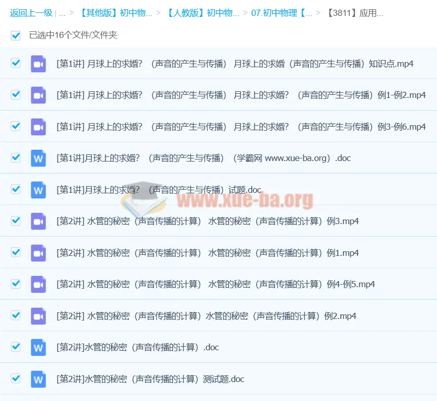 张婷初中物理应用物理竞赛课堂：声现象