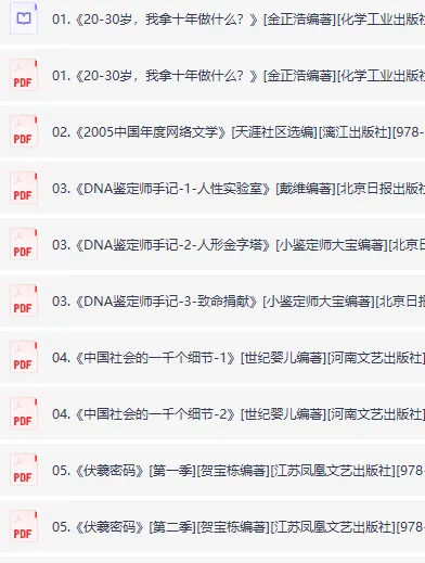 天涯论坛优质图书合集:当年火爆一时的佳作