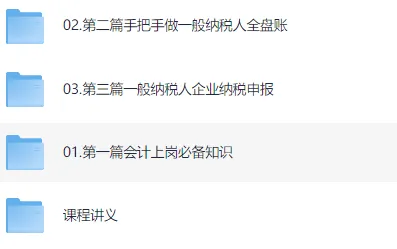 一般纳税人全盘账务处理与纳税申报课程