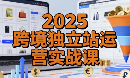 2025跨境独立站运营实战课：建站搭建、流量获取与转化优化全流程精讲