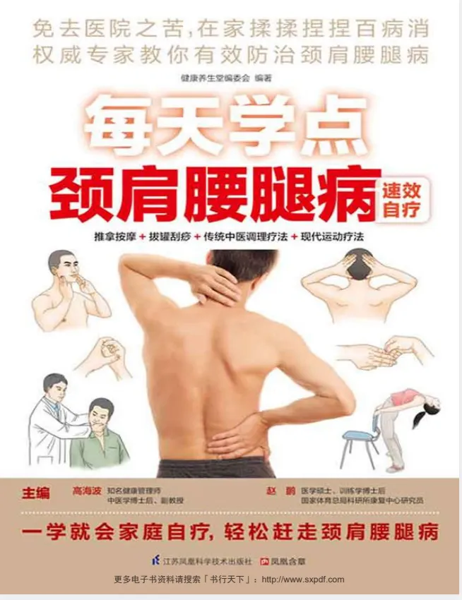 每天学点颈肩腰腿病速效自疗：揉捏推拿+拔罐刮痧，在家轻松缓解常见疼痛（PDF电子书）