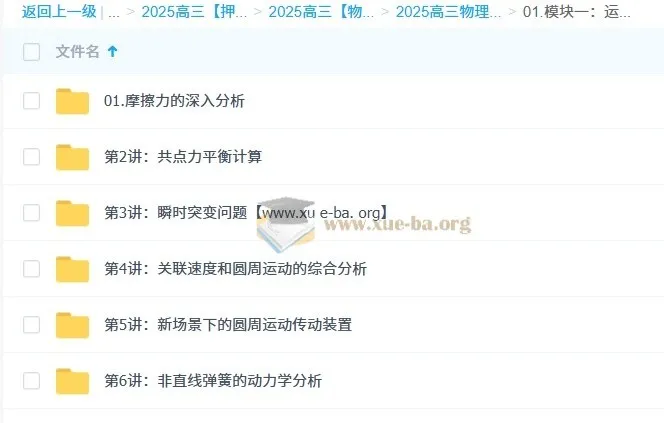 2025高三物理考前冲分营 林琬晴精讲动量和能量模块